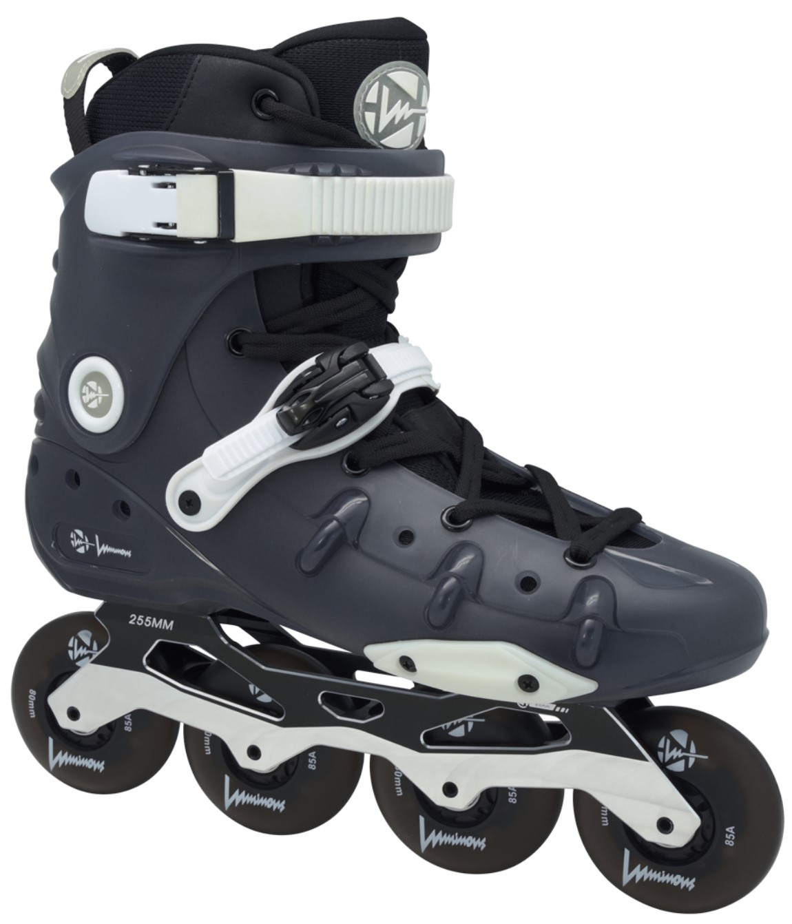 Luminous Ray 80 Dark inline skate with 4 Luminous wheels of 80 mm and glowing parts on the inline skate